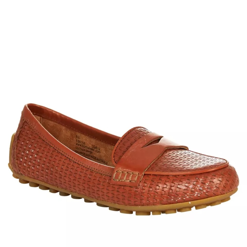 Born Malena Leather Driving Loafer Women’s Size 7.5 Brown